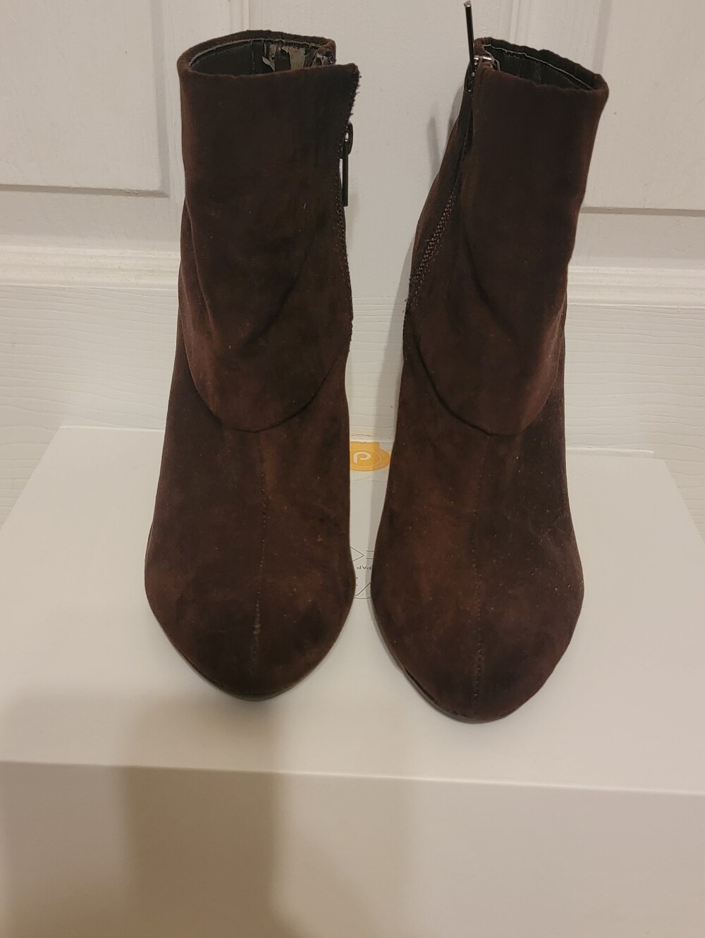 Women's Burgundy/Brown Suede Ankle Boots